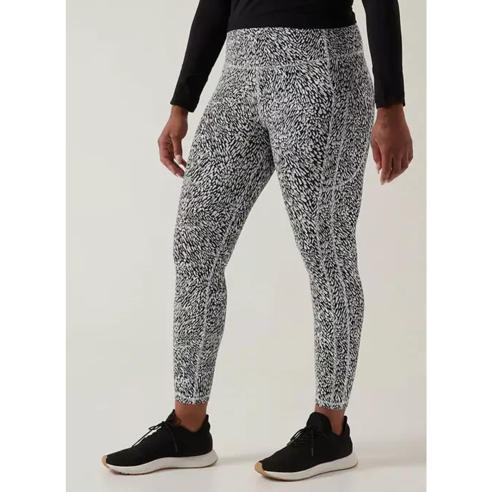 Athleta Ultimate Stash II Textured 7/8 Tight Tailwind Black/White Size 3X‎ NWT